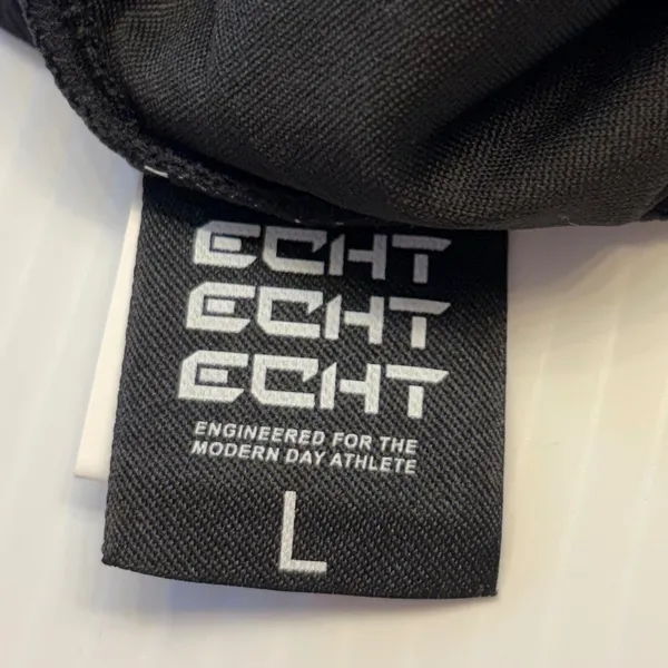 ECHT Ribbed‎ Tank Top Women Large Black Unlined Racerback Athletic Gymcore - Image 4