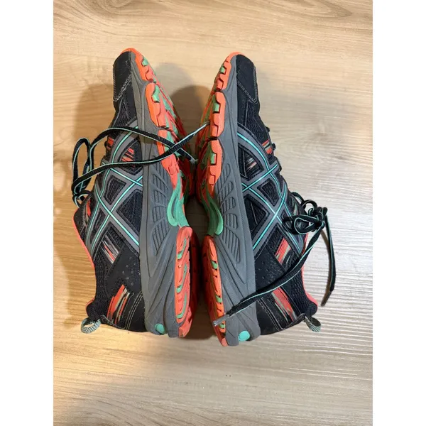 Asics Gel-Venture 5 Black Orange 9.5 Womens Trail Running Shoes T5N8N Sneaker - Image 6