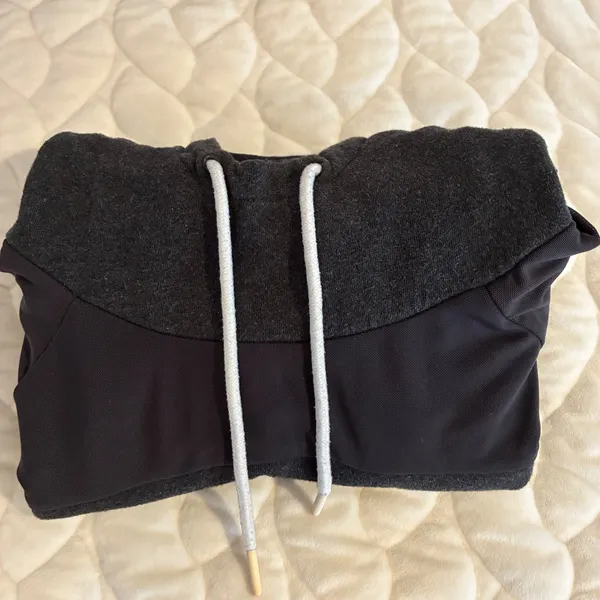 Gymshark X Nikki Blackketter‎ Cropped Hoodie Pullover Athleisure Black Marl-M - Image 5