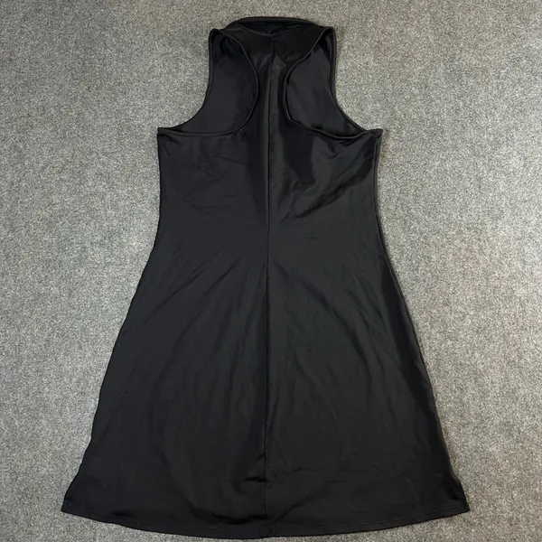Alo Yoga Womens Black Sleeveless Racerback Polo Athletic Tennis Golf Dress M - Image 2
