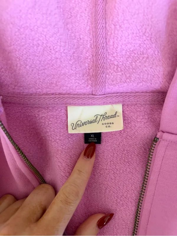 Pink zip up jacket - Image 3