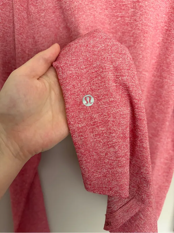 Lululemon License to Train Classic-Fit Long-Sleeve Shirt Heathered Vintage Rose - Image 5