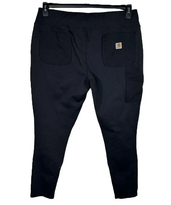 Carhartt Force X-Large (16/18) Fitted Legging Pants Hi-Rise Stretch Pocket Black - Image 4