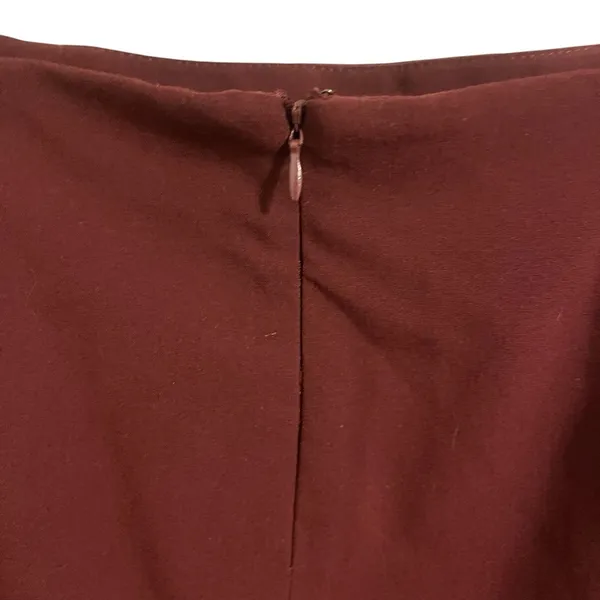 2000s Forever21 Maroon Pencil Skirt | Red Vintage Y2K | Size Large - Image 4