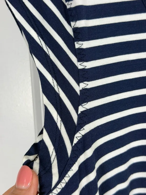 Toad&Co Samba Muse Ruched Striped Pocket Dress - Image 3