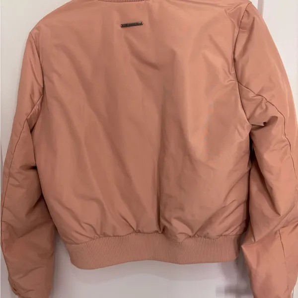 Women's Pink Bomber Jacket Size XS - Image 3