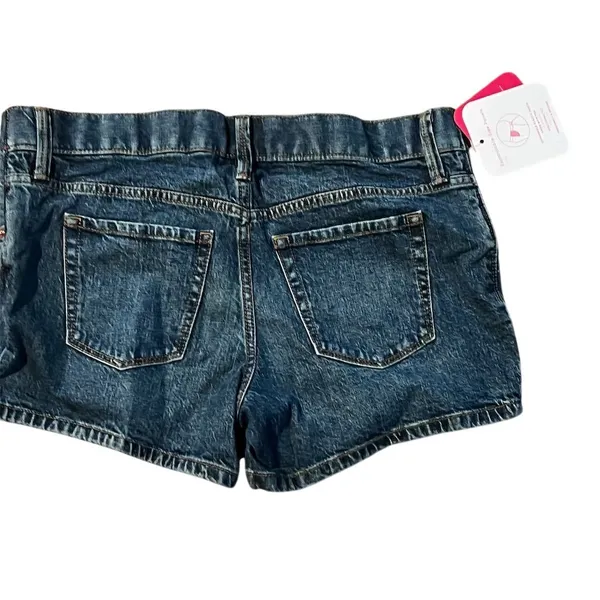 Isabel Maternity Women's Size 2 Blue Bermuda Denim Shorts Summer Wear - Image 3