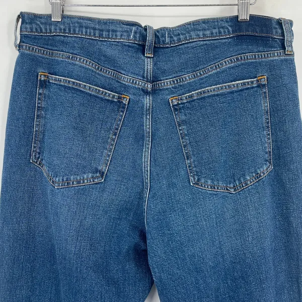 Abercrombie & Fitch Ankle Straight Womens Jeans Sz 18 Distressed Y2K High Rise - Image 7