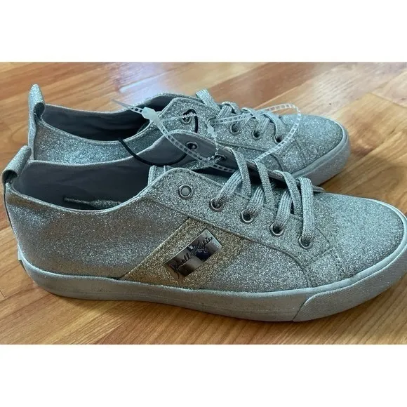 Kendall + Kylie Sneakers Glitter Silver &‎ Gold - Image 3