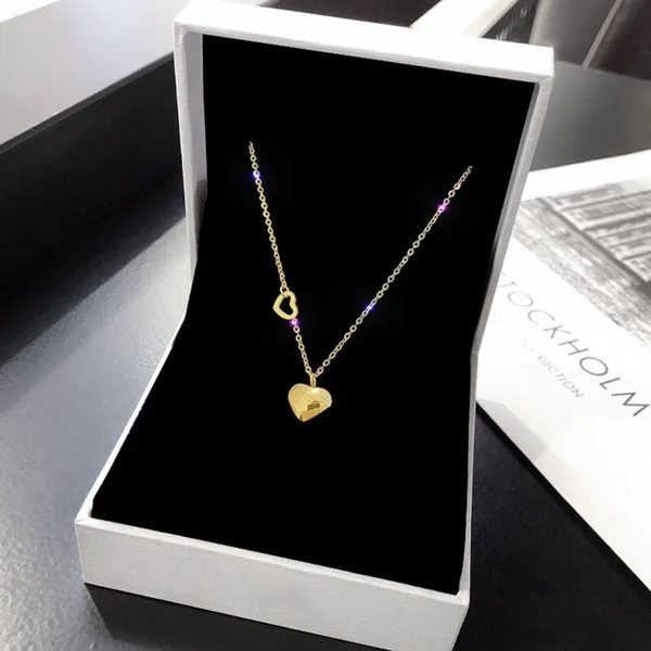 18K Gold Plated Love Heart Pendant Necklace for Women - Image 2