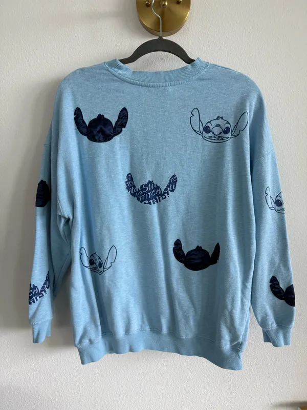 Disney Stitch Long Sleeve Shirt Blue - Image 2