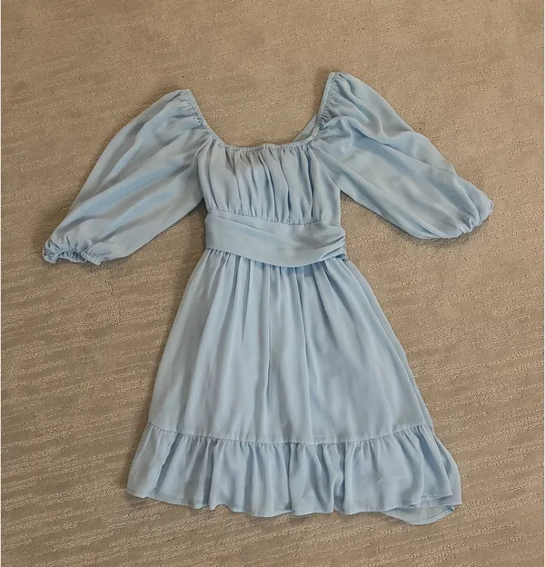 Blue Mini Dress - Image 2