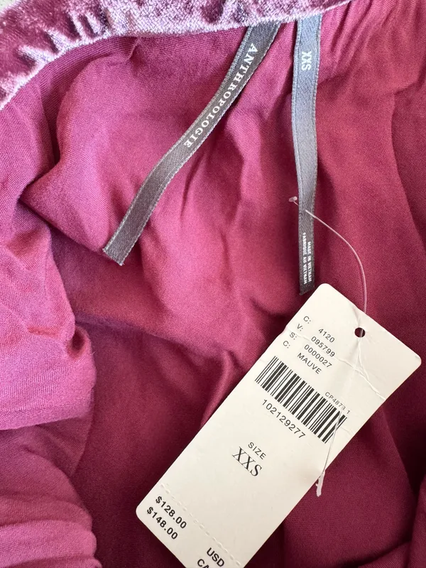 Anthropologie The Tilda Maxi Slip Skirt: Velvet Edition, Size XXS - Image 11
