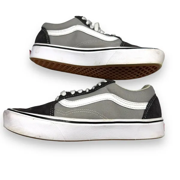Vans Unisex Old Skool Shoes Sz 8 Womens 38.5 EU Gray Suede‎ ComfyCush SK8 Tennis - Image 4