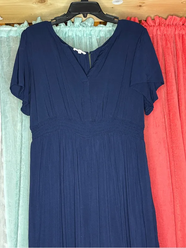 Maurices Navy Short Sleeve V-Neck Jumper - Image 3