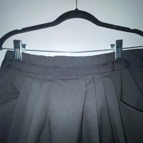 Gap Stretch Black Ruched Ribbon-Trimmed Waist Skirt with Pockets Size 4‎ - Image 2