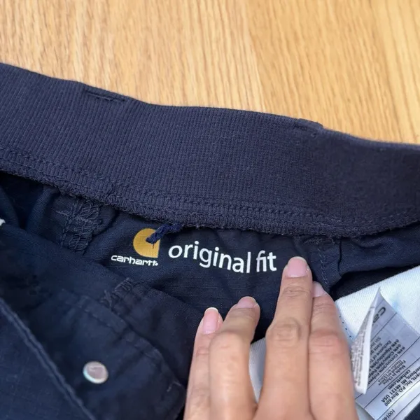 Carhartt Women's Original Fit Smithville Ripstop Shorts Blue 8 EUC Gorp Roll Up - Image 15