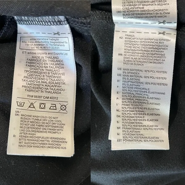Adidas Climawarm Long Sleeve Top Black Size Medium - Image 14