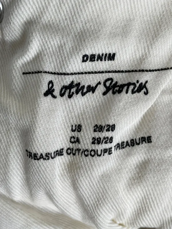 & Other Stories Straight Leg Jeans in Off-White - Image 6