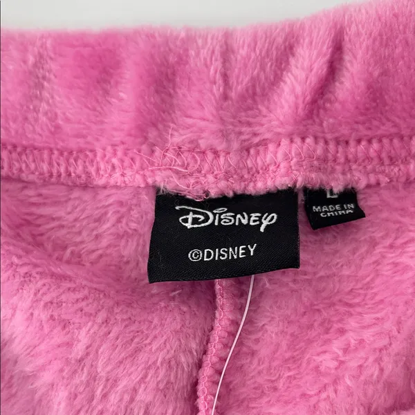Disney Pink Fleece Shorts with Heart Cat Design - Image 6