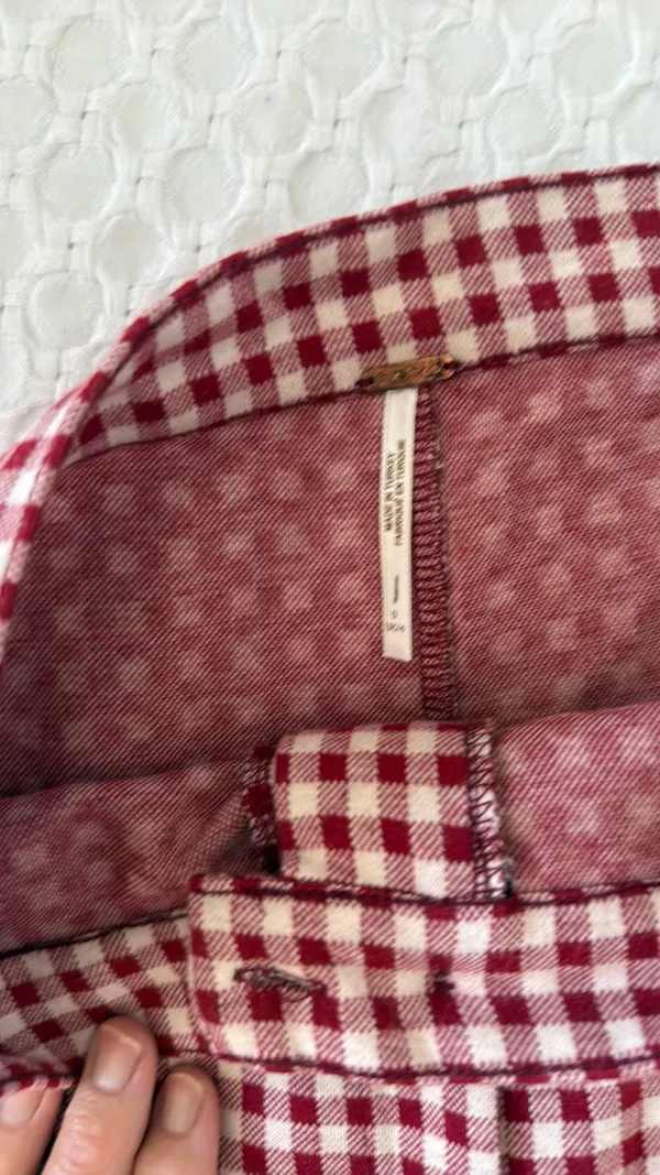 Free People Gingham Pants Skinny - Image 2