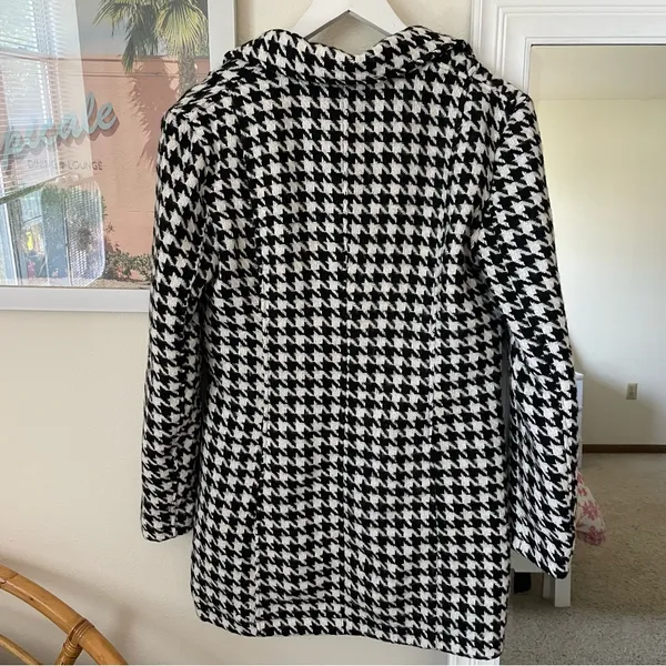 Dolls Kill Sugar Thrillz Reach The Top Tweed Coat Jacket in Size Medium New - Image 4