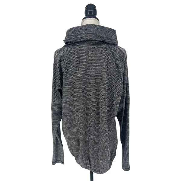 Lululemon Healthy Heart‎ Rulu Pullover Coco Pique Black 8 - Image 9