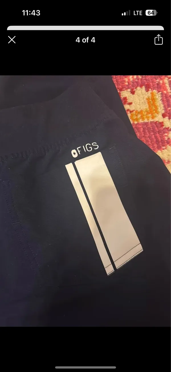 figs navy scrub pants - Image 4