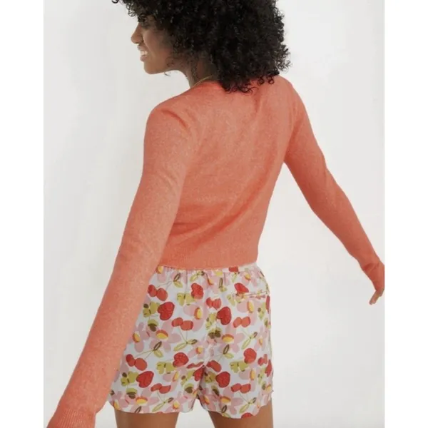 AERIE Campus Cool Plush Orange Button Front Cardigan Sweater Women’s XL - Image 2
