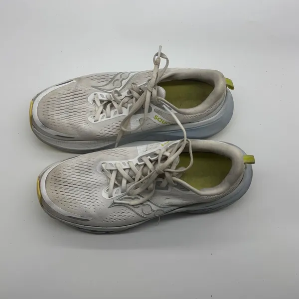 Saucony Guide 16 Womens Running Shoes White Silver Yellow Size 10 - Image 9