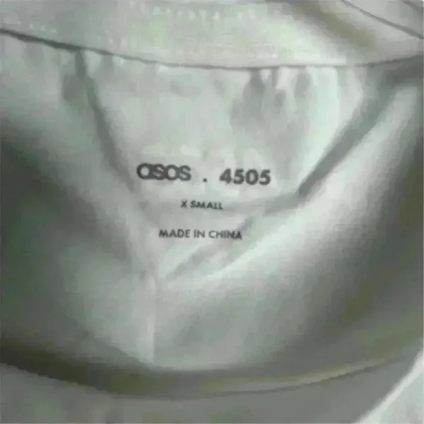 ASOS‎ 4505 Unisex XS White Short Sleeve T-Shirt Solid Casual Top - Image 9