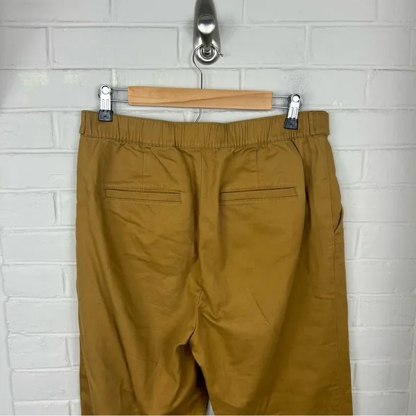 LOFT Khaki High Rise Button Detail Casual Pants Size 4 - Image 8