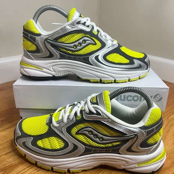 Saucony Grid Jazz 9 Yellow Silver Size 5.5M/7W - Image 8