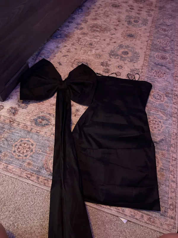 Revolve black bow dress  - Image 5
