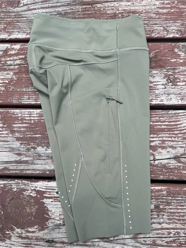 Lululemon Fast and Free HR Short 8" Light BALF Bay Leaf (Green) Lightweight|Sz:2 - Image 8