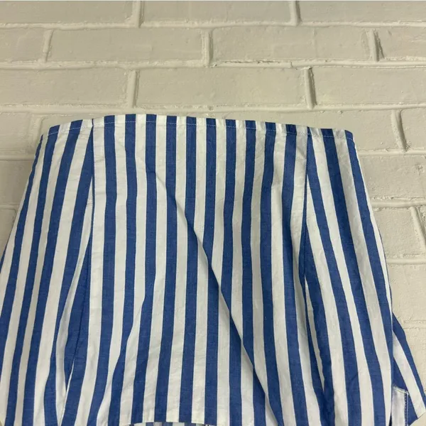 Old Navy Blue White Stripe Tie Strap Tank Top Size M - Image 4