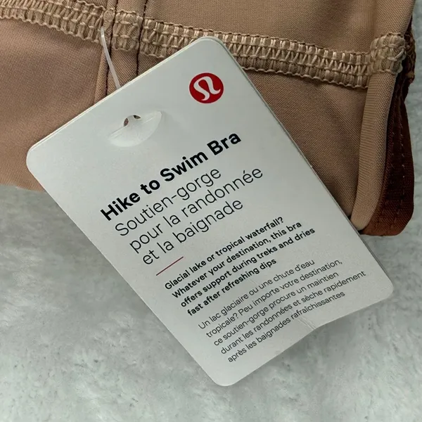 Lululemon Hike to Swim‎ Bra Ancient Copper Pink Clay Size 4 LW2DCHS NWT - Image 4