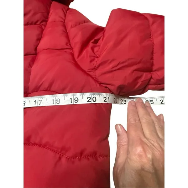 Red Marine Long Red Puffer Jacket Sz XL NWT - Image 6