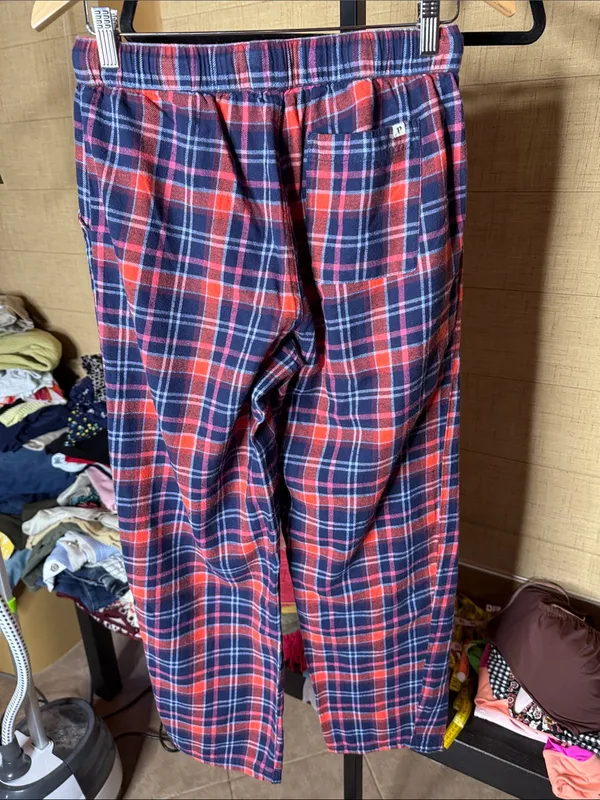 Pact Leighton Plaid Organic Cotton Flannel Pajama Set Size Small - Image 16