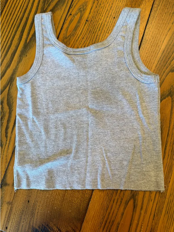 Ron Jon Surf Shop Gray Cropped Tank - Image 2