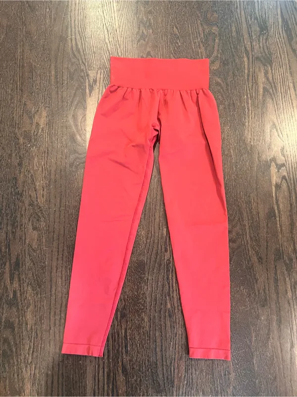 NVGTN Red Coral Contour Seamless Leggings Workout - Image 3
