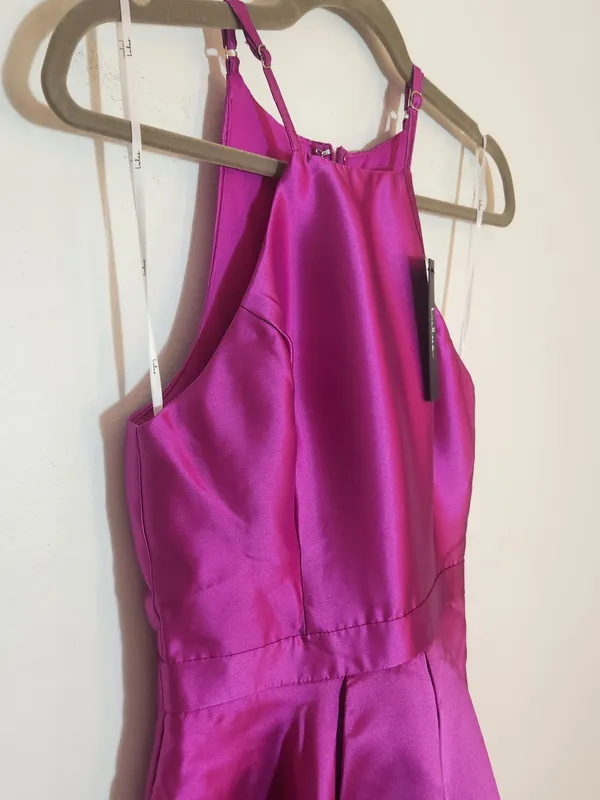 Lulus Magenta High Low Formal Dress Size XS NWT Wedding Guest Dress - Image 6