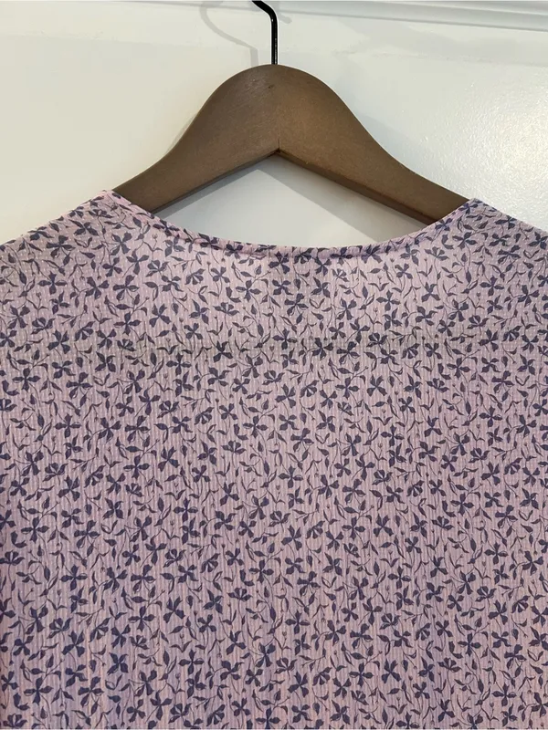 A New Day Lilac Floral Tiered Midi Dress Size S - Image 14