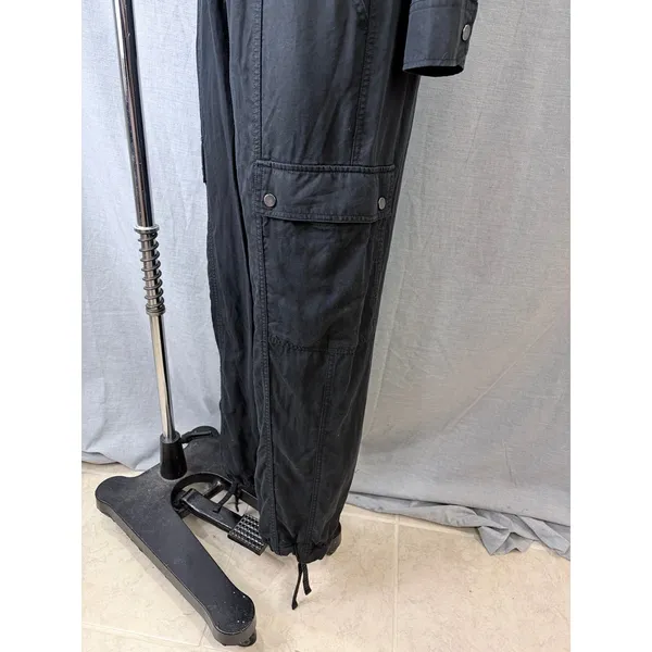 Athleta Summit Cargo Jumpsuit Black Long Sleeve Utility Women's Small‎ - Image 5