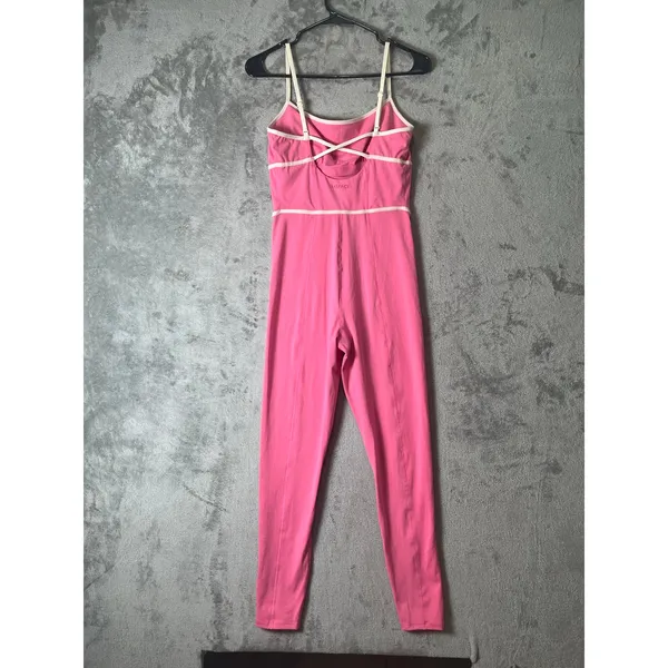 L’Space Ace Jumpsuit Women’s Medium Pink Cutout Strappy One Piece Activewear - Image 3