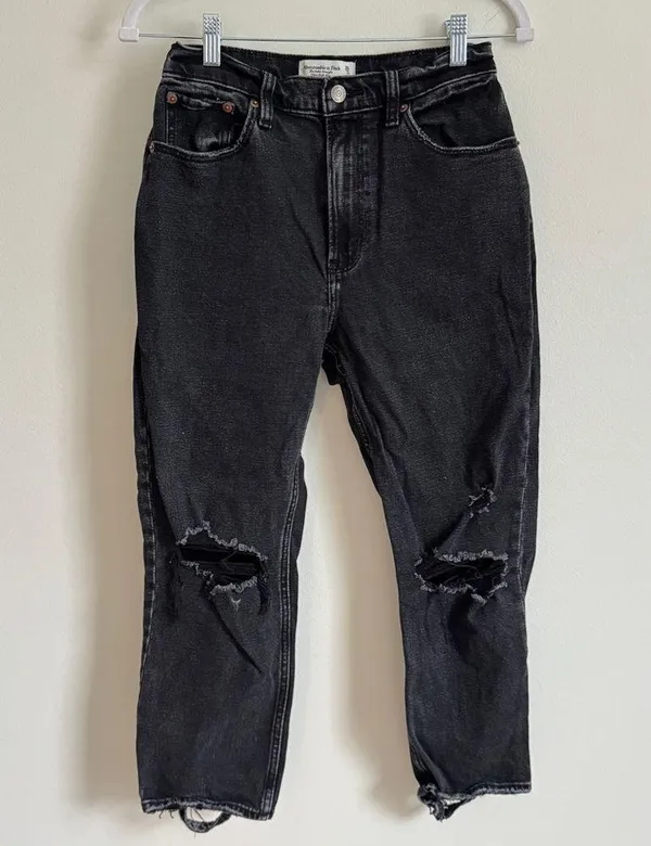 Abercrombie & Fitch The Ankle Straight Utra High Rise Jeans Size 2 Short / 26 - Image 2