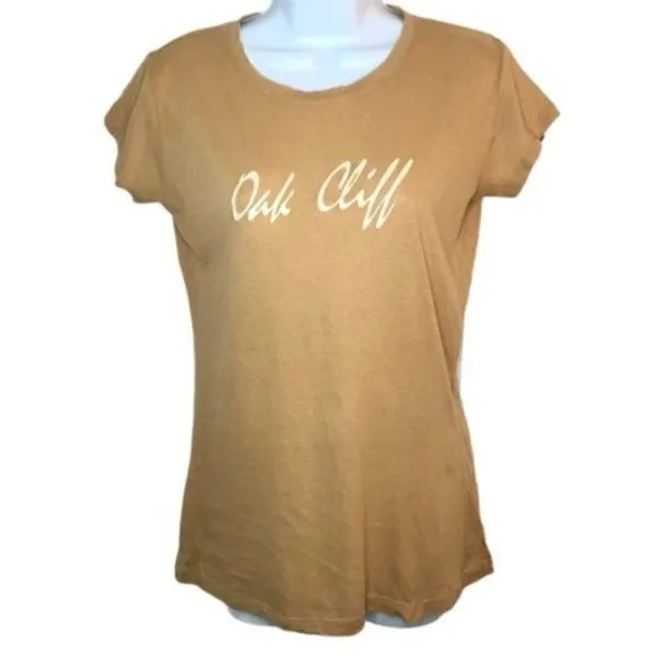Next Level Apparel Oak Cliff Dallas Texas Fitted TShirt Tan J L - Image 2