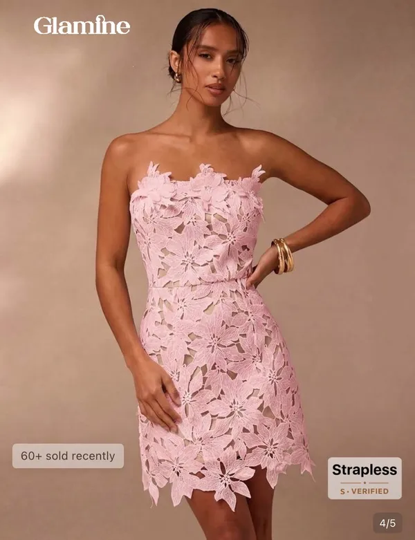 Pink floral dress - Image 2