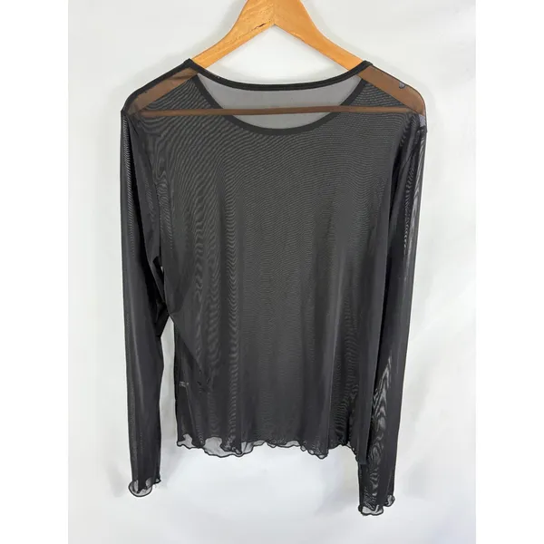 Boutique Womans Stretchy Sheer Long Sleeve Top 2XL - Image 3