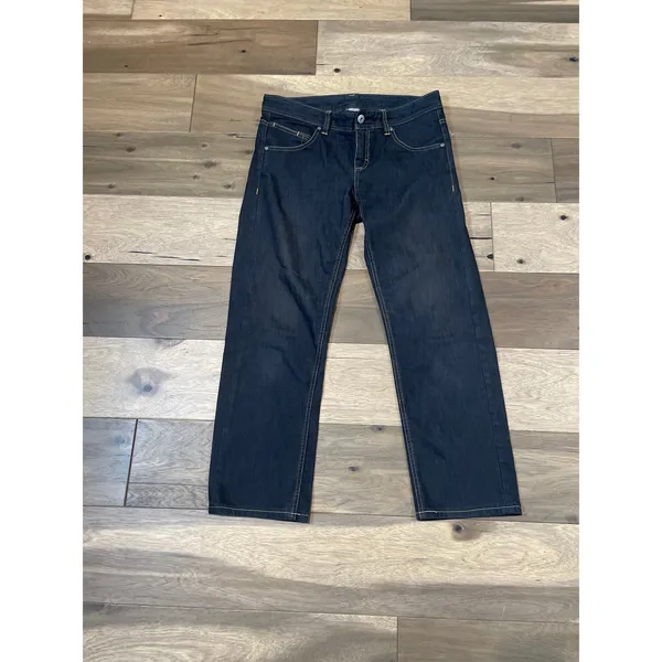 Athleta Jeans Size 14 Black Denim Light Wash Cotton Blend Mid Rise - Image 2